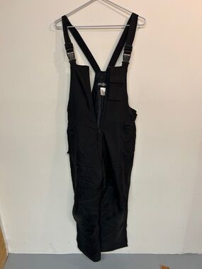 Women’s Black Snow Bib Overalls